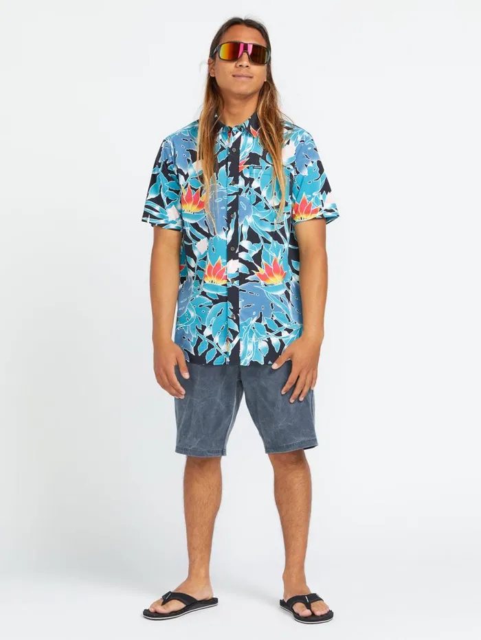 Stone Faded Hybrid Shorts 8211 Navy Mens Volcom Golf