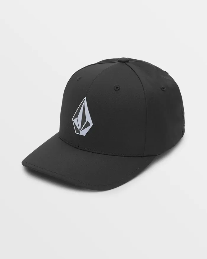 Stone Tech Flexfit Delta 8211 Black Mens Volcom Hats and Beanies