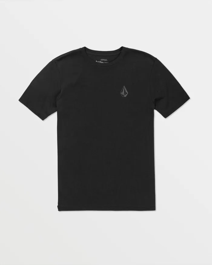 Stone Tech Short Sleeve Tee 8211 Black Mens Volcom Golf
