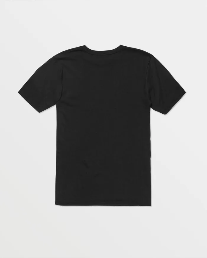 Stone Tech Short Sleeve Tee 8211 Black Mens Volcom Golf