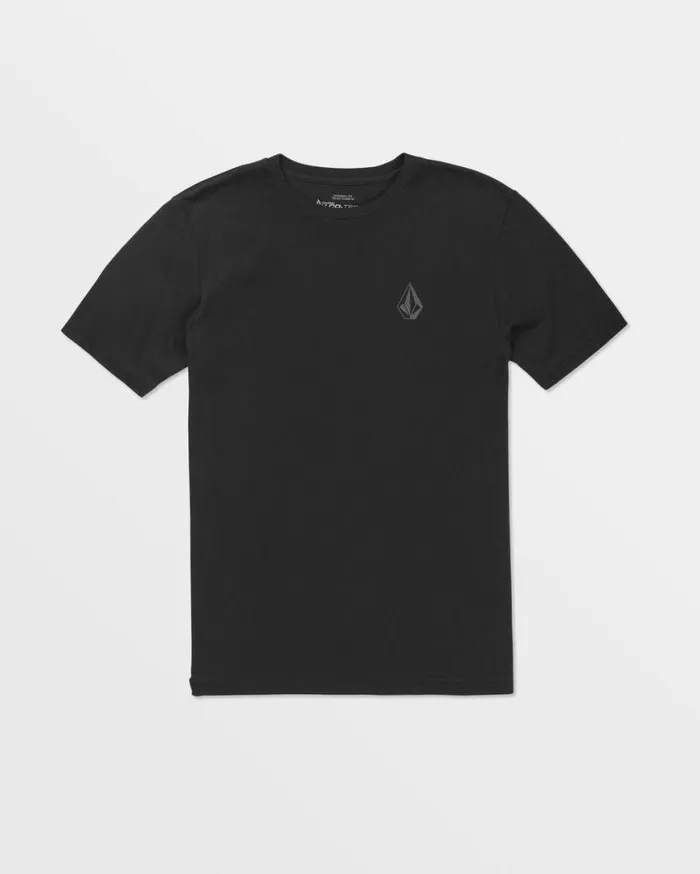 Stone Tech Short Sleeve Tee 8211 Black Mens Volcom Golf