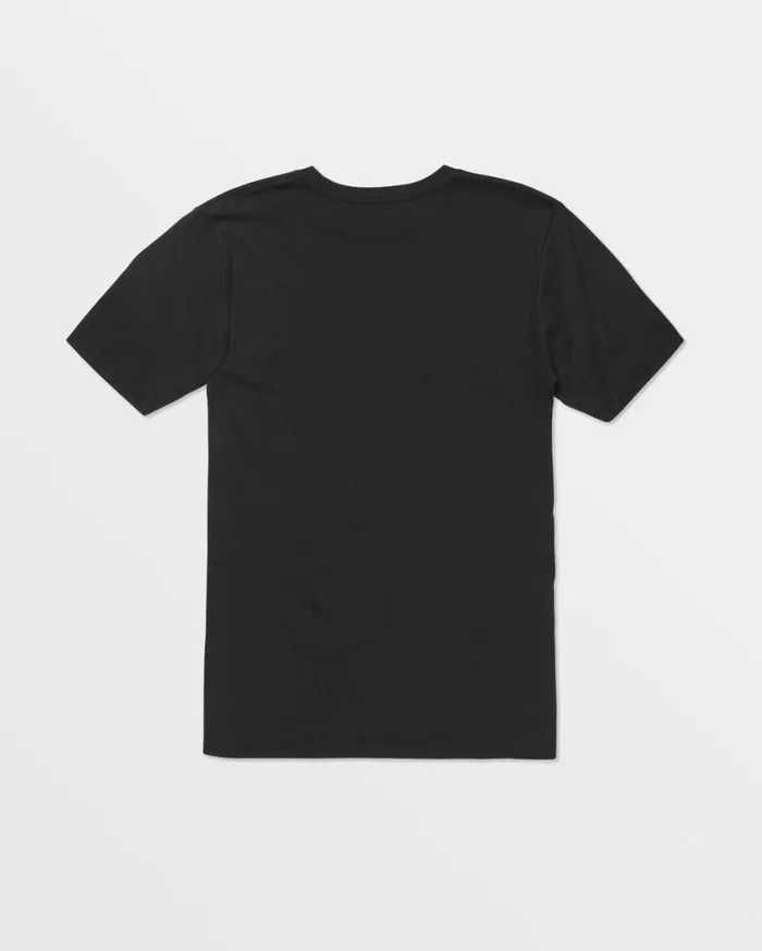 Stone Tech Short Sleeve Tee 8211 Black Mens Volcom Golf