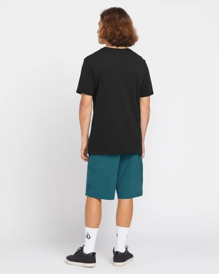 Stone Tech Short Sleeve Tee 8211 Black Mens Volcom Golf