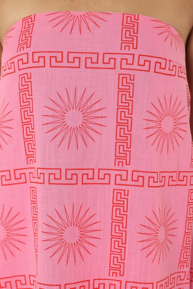 Strapless Dresses Soph Strapless Maxi Dress Pink Red 8211 Petal and Pup Women