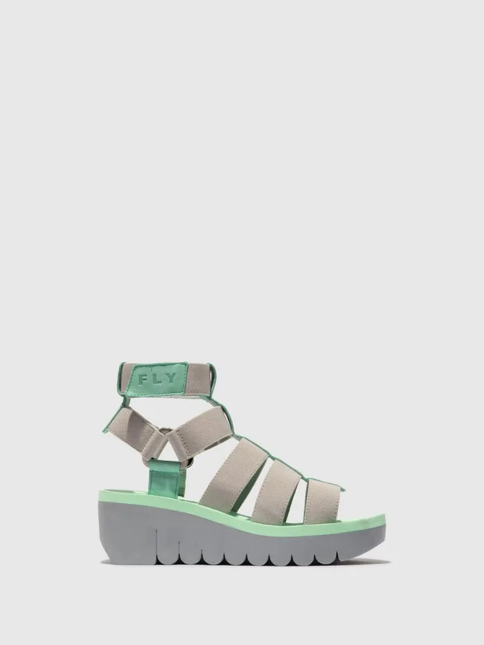 Strappy Sandals YUFI032FLY SPEARMINTGREYSPEARMINT Women Fly London Sandals