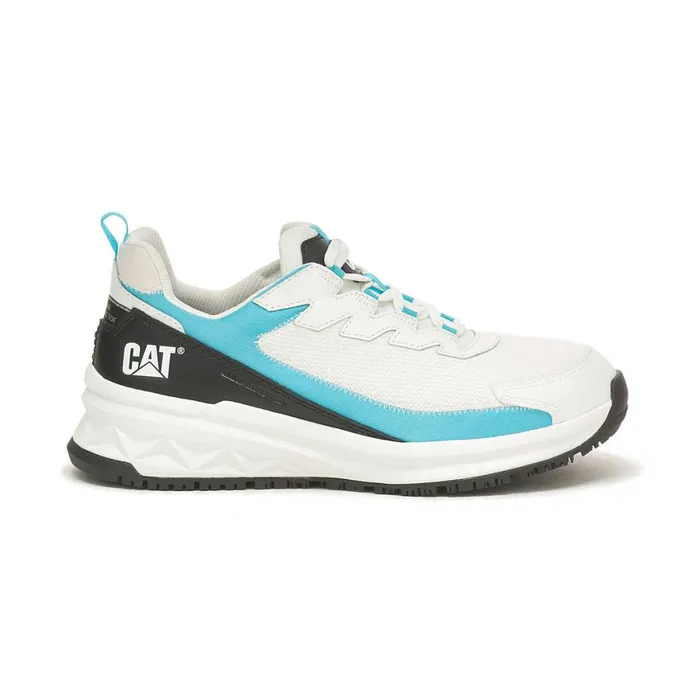 Streamline Runner Carbon Composite Toe Work Shoe Bright Whiteblue Women Cat Footwear Shoes