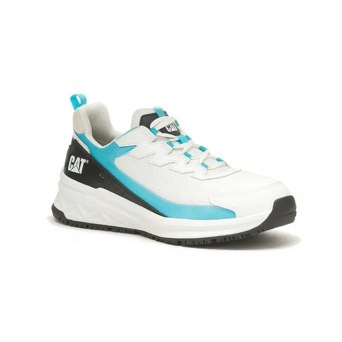 Streamline Runner Carbon Composite Toe Work Shoe Bright Whiteblue Women Cat Footwear Shoes