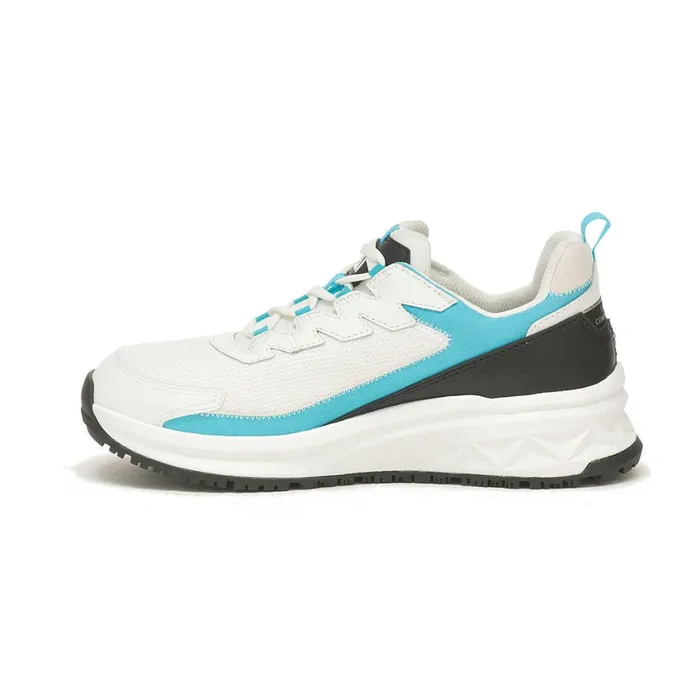 Streamline Runner Carbon Composite Toe Work Shoe Bright Whiteblue Women Cat Footwear Shoes