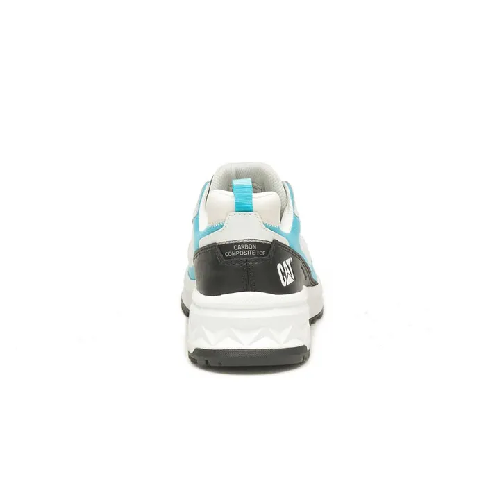 Streamline Runner Carbon Composite Toe Work Shoe Bright Whiteblue Women Cat Footwear Shoes