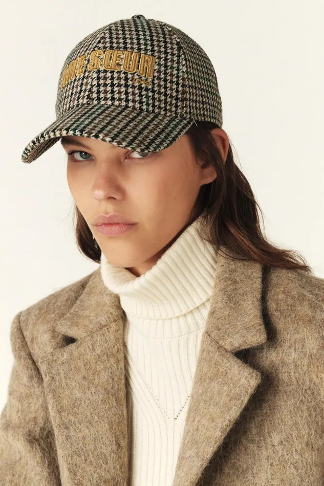 Striped Cap Hame Blue Women Baandsh Hats
