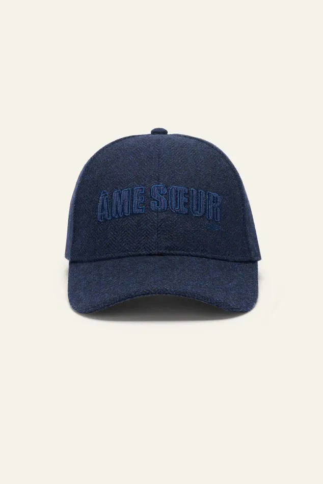 Striped Cap Hame Blue Women Baandsh Hats