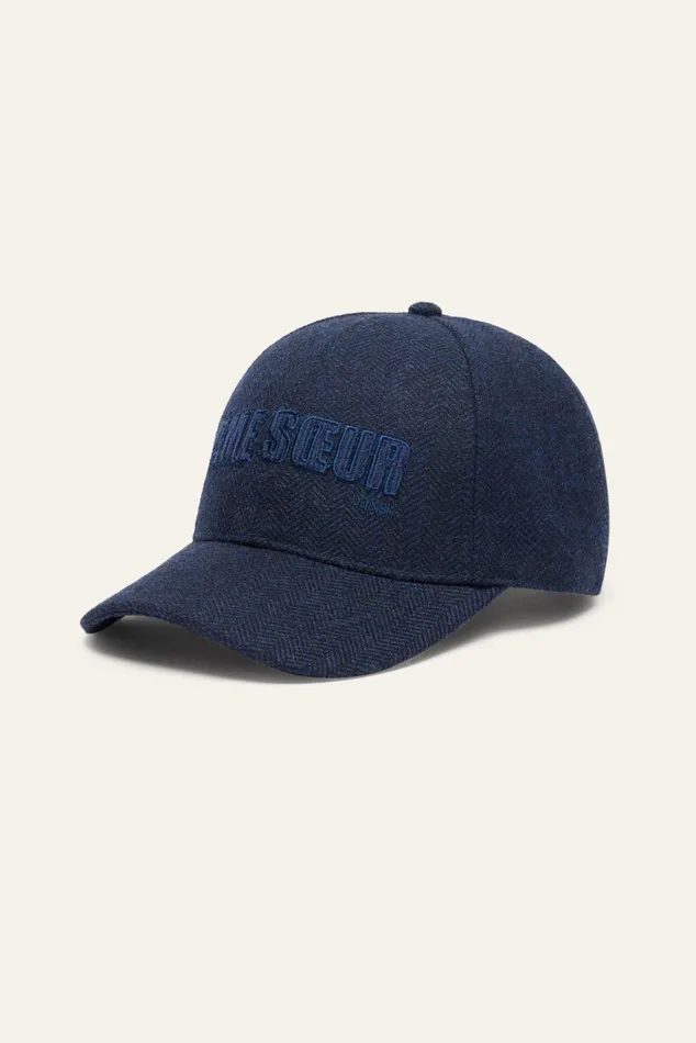 Striped Cap Hame Blue Women Baandsh Hats