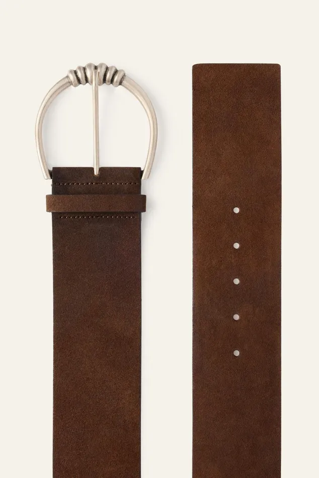 Suede Belt Bariam Brown Women Baandsh Belts