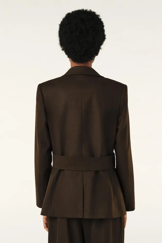 Suit Jacket Bule Brown Women Baandsh Jackets and Coats