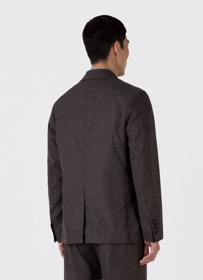 Suits Men ussunspel Lightweight Travel Wool TwoPiece Suit Light Coffee Melange