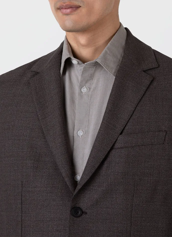 Suits Men ussunspel Lightweight Travel Wool TwoPiece Suit Light Coffee Melange