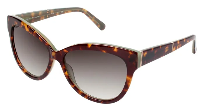 Sunglasses Women Elie Tahari Cat Eye Acetate Sunglasses TORTOISE
