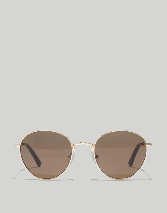 Sunglasses Women Madewell Fest Sunglasses Golden Brown