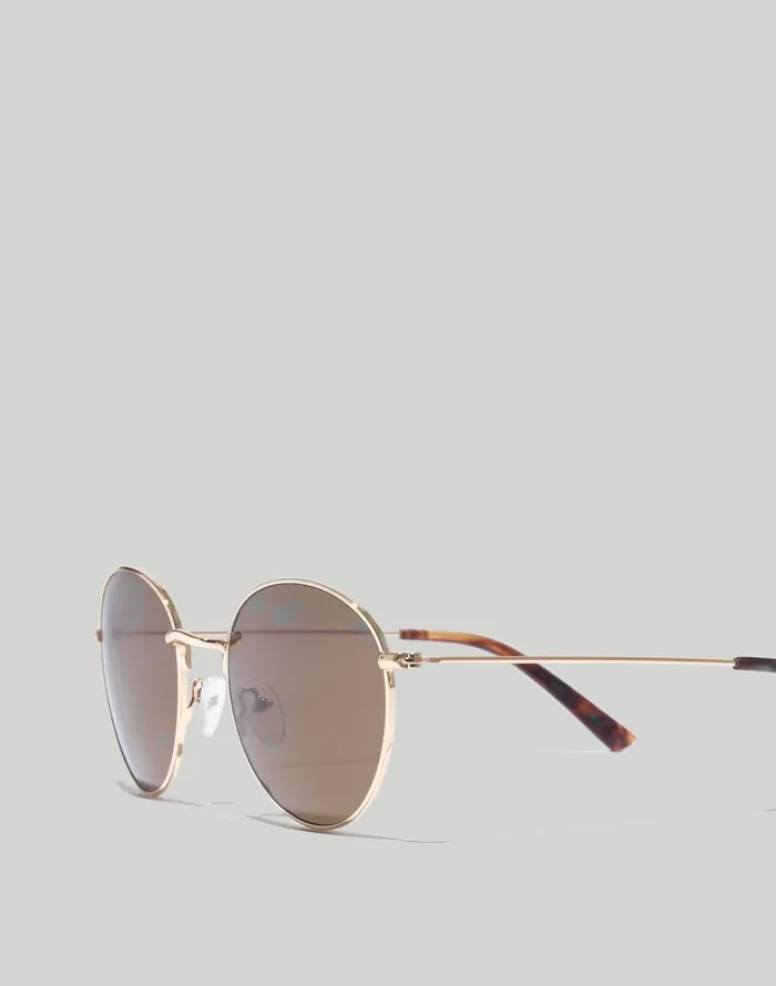 Sunglasses Women Madewell Fest Sunglasses Golden Brown