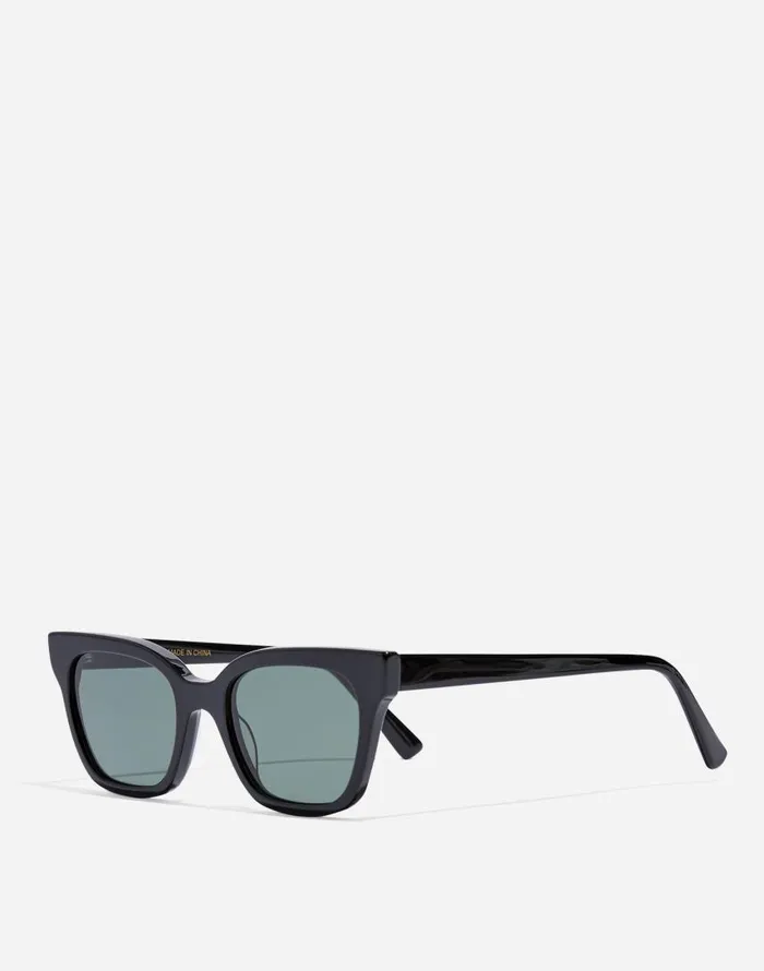 Sunglasses Women Madewell Pierport Sunglasses Black Coal