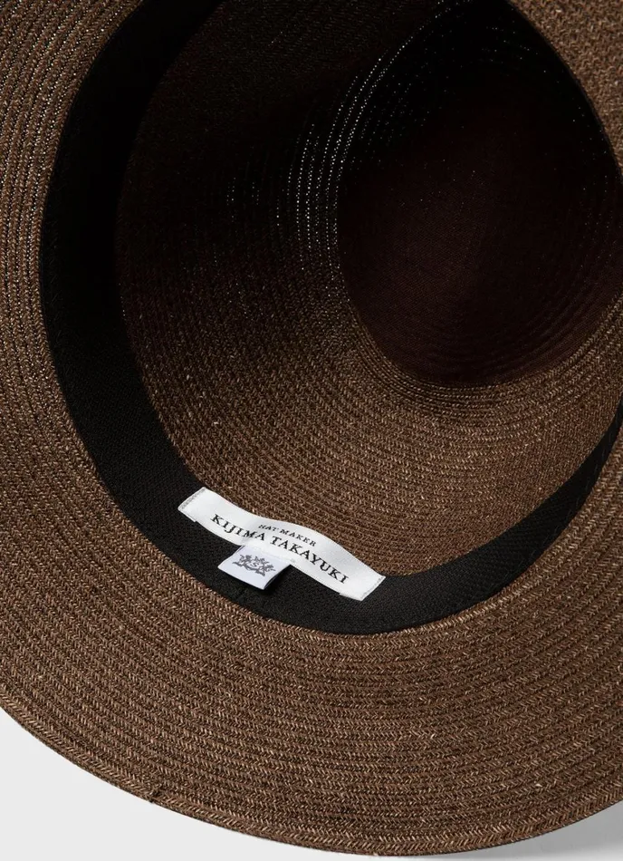 Sunspel X Kijima Takayuki Paper Hat Brown Men SUNSPEL Hats Scarves and Gloves