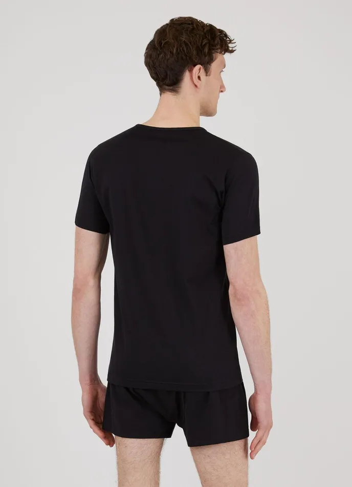 Superfine Cotton Underwear Tshirt Black Men SUNSPEL Underwear Tops