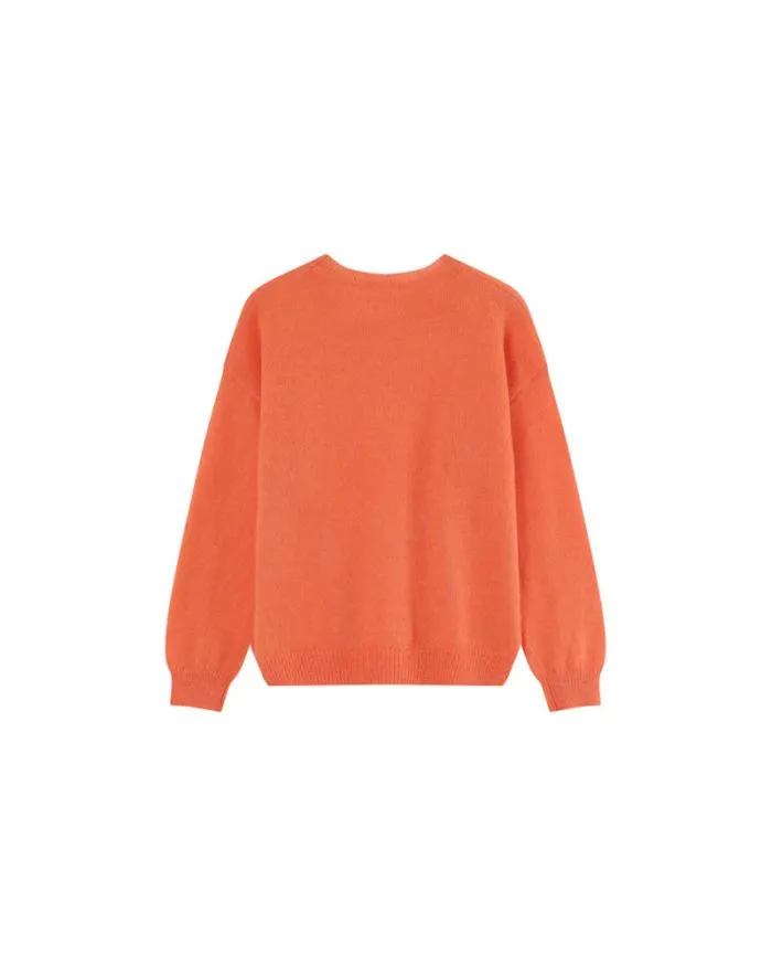 SWEATER ORANGE MADONA Shop Grace and Mila Message Jumpers