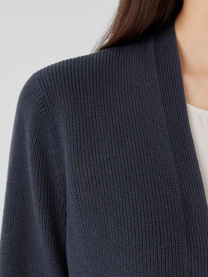 Sweaters and Cardigans Women Eileen Fisher Peruvian Organic Cotton Crepe Cardigan Ocean