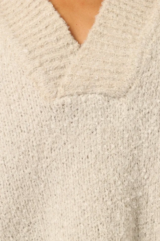 Sweaters Petal and Pup Women Charisma Vneck Knit Sweater Beige
