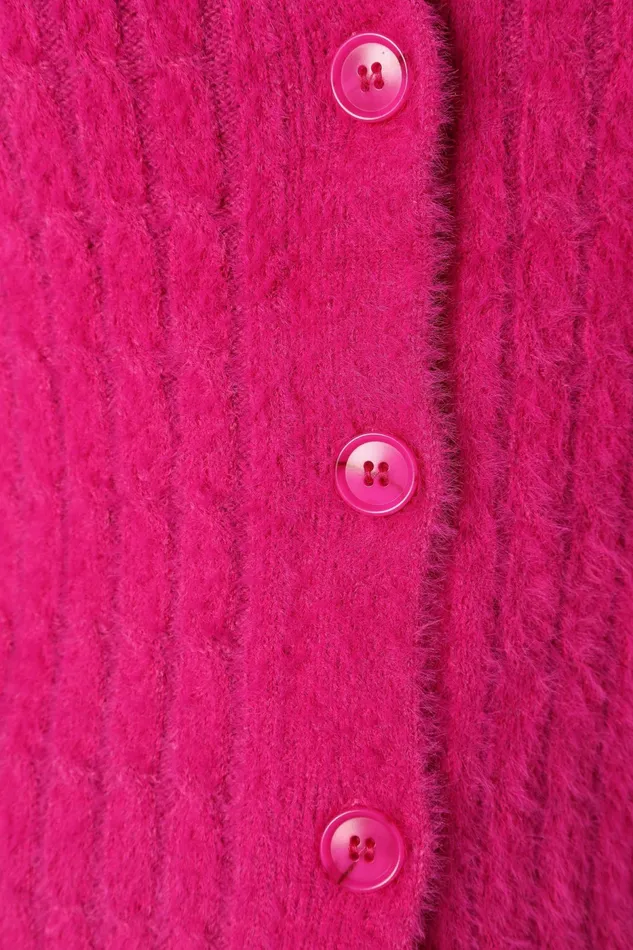 Sweaters Petal and Pup Women Ryann Button Front Cardigan Magenta
