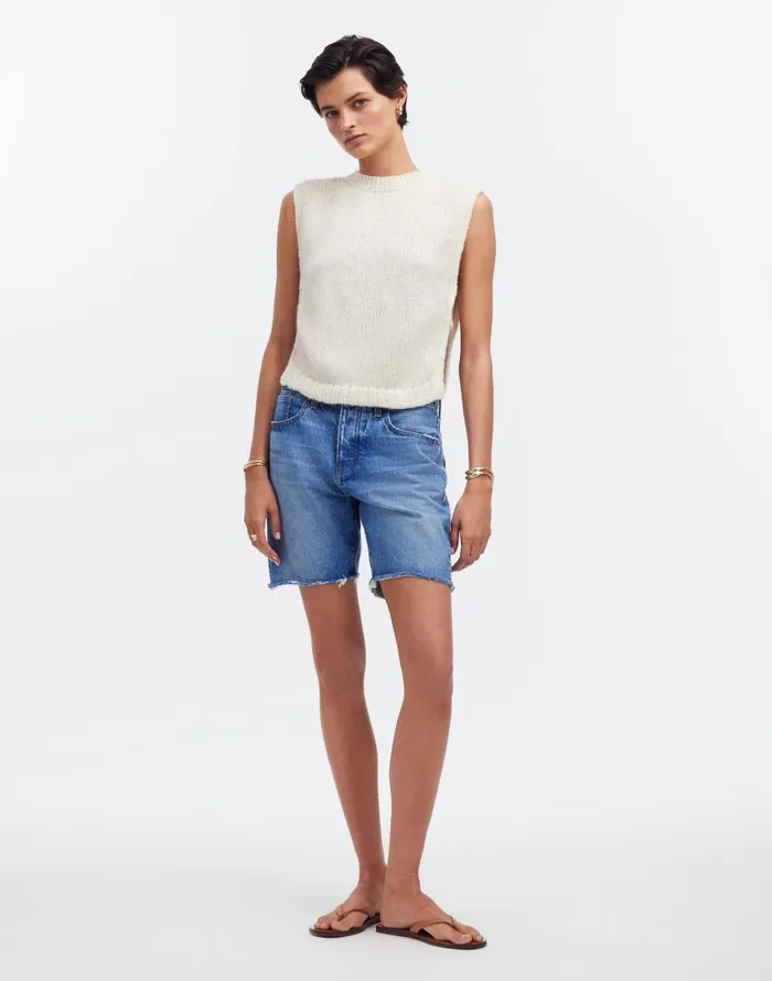 Sweaters Women Madewell Yanawara Munasiri Llama Vest Ivory White