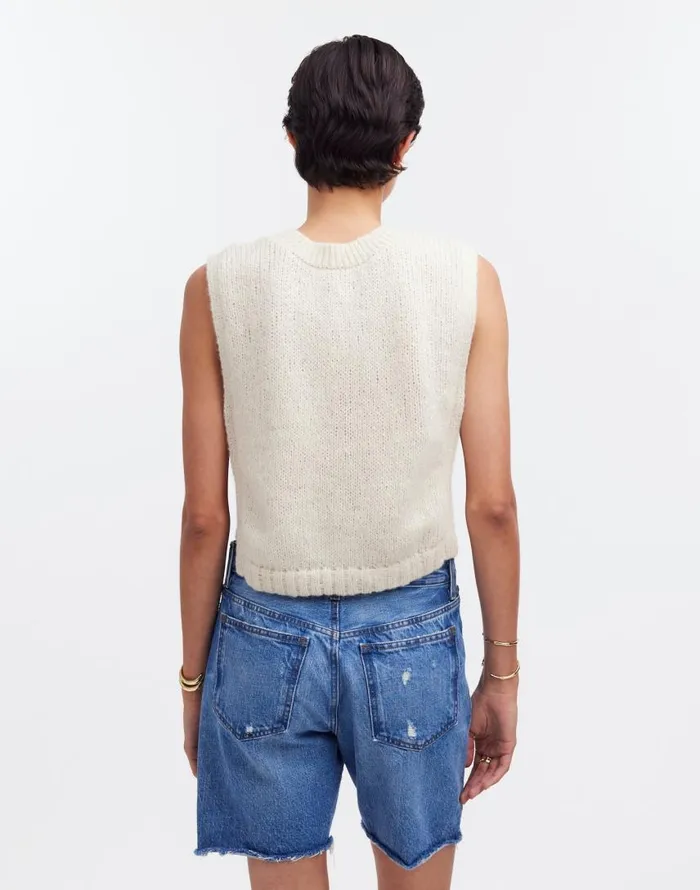 Sweaters Women Madewell Yanawara Munasiri Llama Vest Ivory White