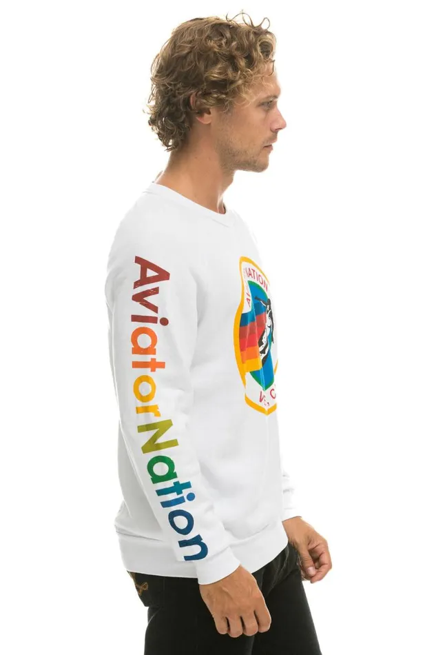 Sweatshirt 8211 White WomenMen Aviator Nation Sweatshirts