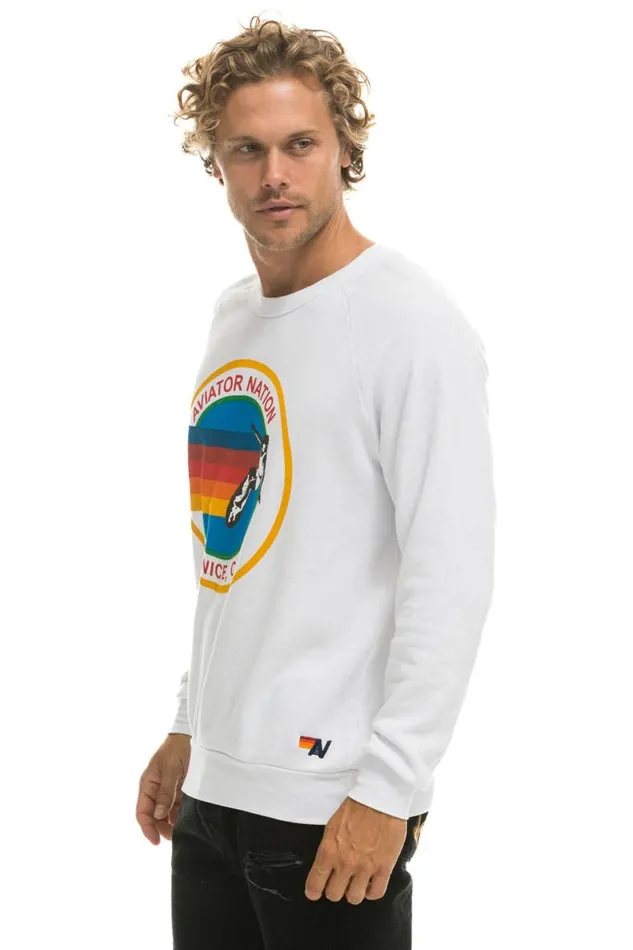 Sweatshirt 8211 White WomenMen Aviator Nation Sweatshirts