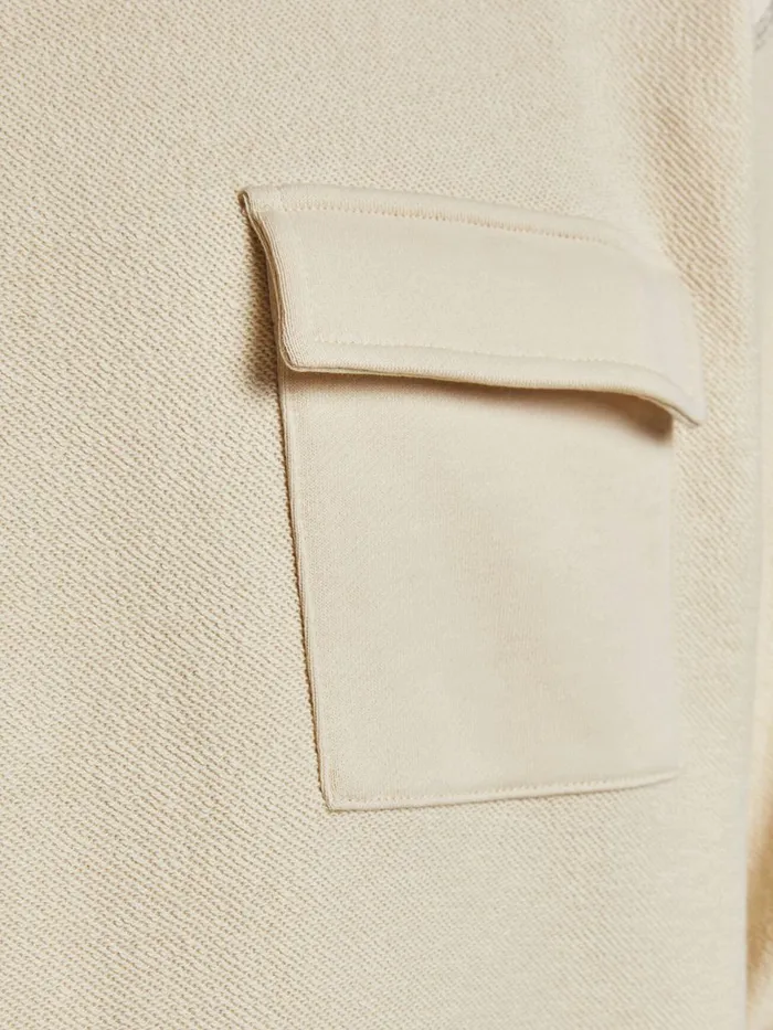 Sweatshirts JACK and JONES Mens AMERICAN FIT CHEST POCKET SWEATSHIRT Beige Seedpearl Gift Ideas