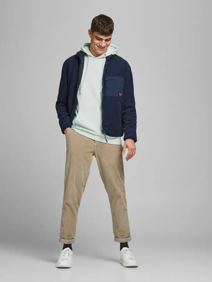 Sweatshirts JACK and JONES Mens BACK PRINT HOODIE Pastel Pale Blue Gift for Friend