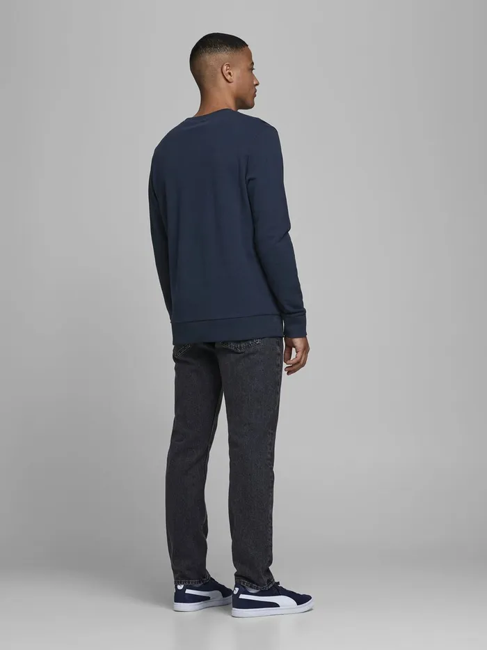 Sweatshirts JACK and JONES Mens CLASSIC SWEATSHIRT Blue Navy Blazer Gift 4 You