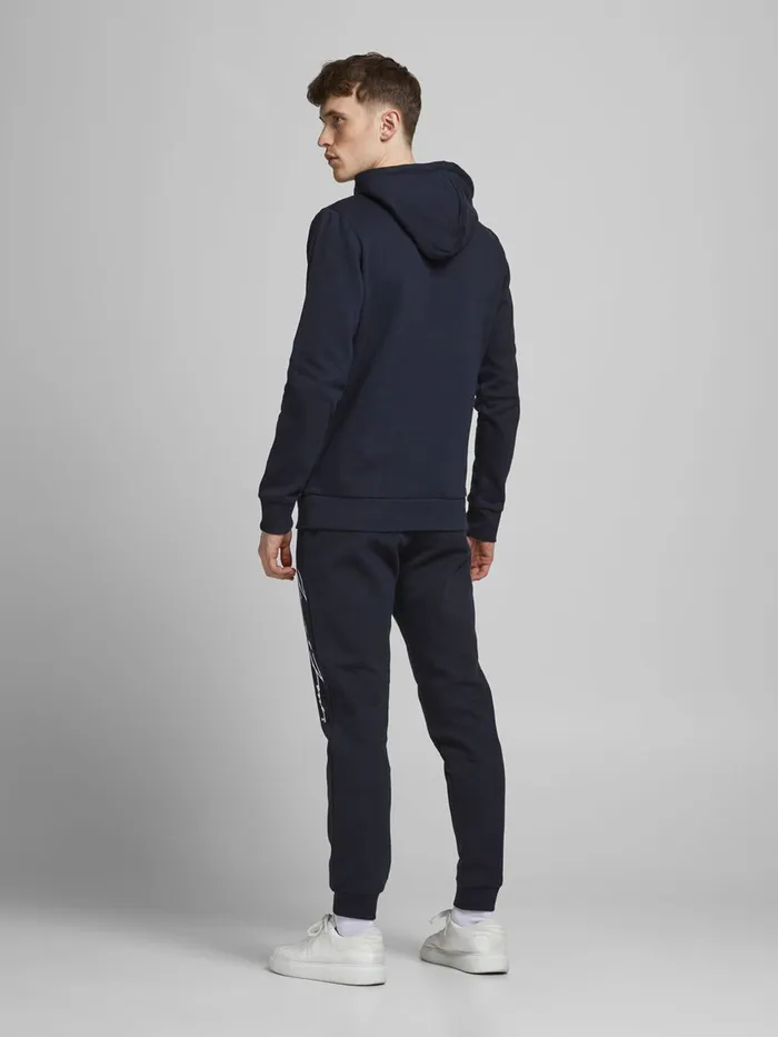 Sweatshirts JACK and JONES Mens FLEECE 2PIECE TRACKSUIT Blue Navy Blazer Casaul