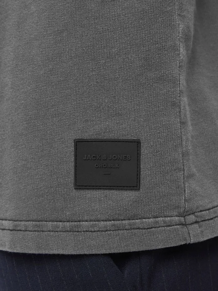 Sweatshirts JACK and JONES Mens OVERSIZED LOOPBACK SWEATSHIRT Grey Black Online