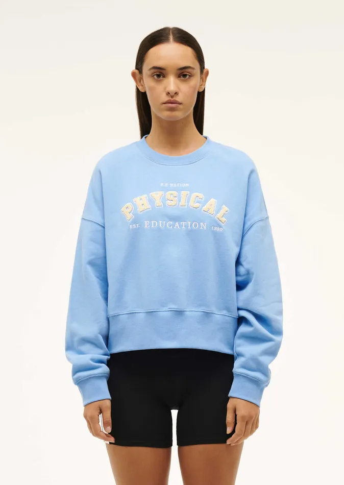 Sweatshirts Women PHYSICAL SWEAT IN CORNFLOWER BLUE PE Nation