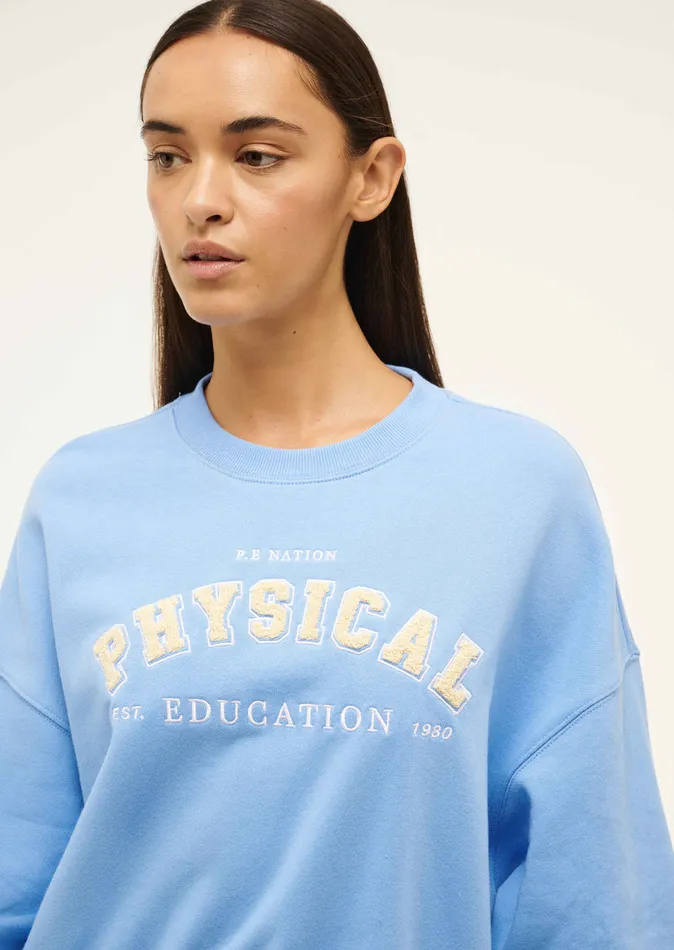 Sweatshirts Women PHYSICAL SWEAT IN CORNFLOWER BLUE PE Nation