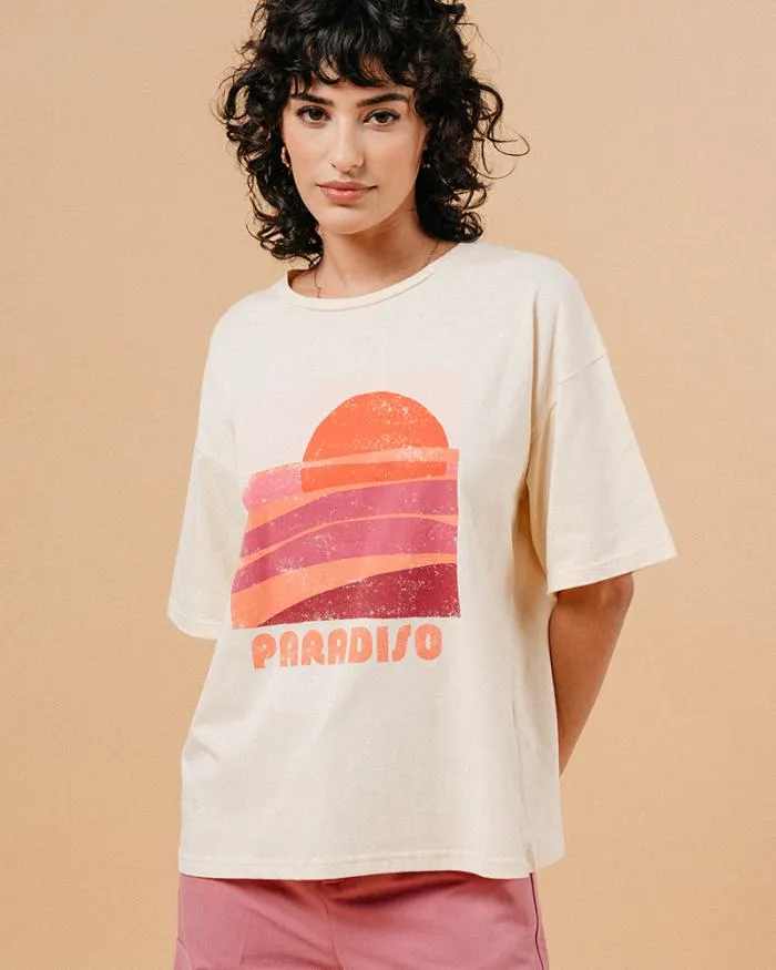 TSHIRT BEIGE MENDOZA Shop Grace and Mila Printed Tshirts