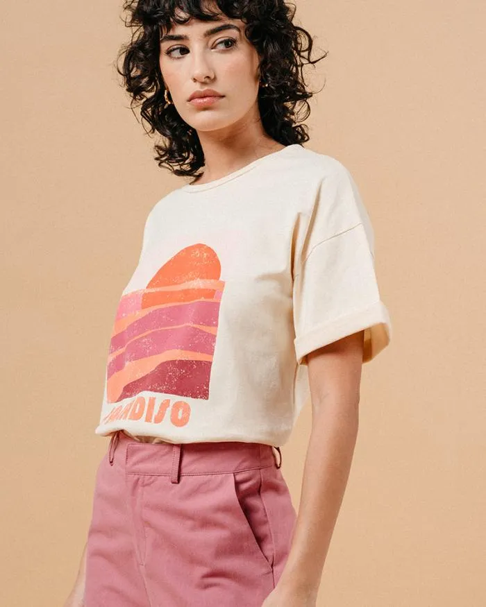 TSHIRT BEIGE MENDOZA Shop Grace and Mila Printed Tshirts