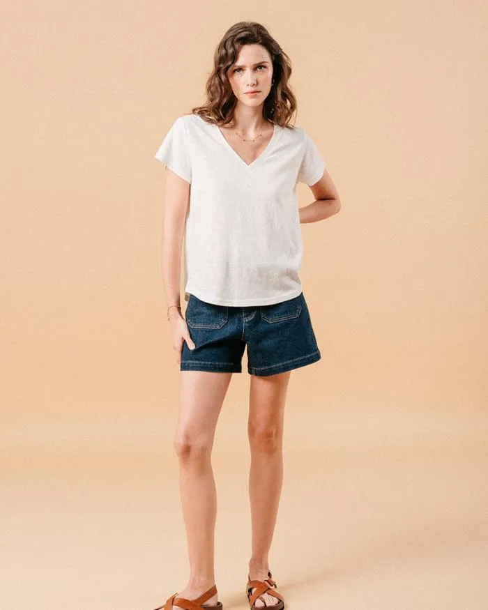 TSHIRT ECRU MONDAY Shop Grace and Mila ShortSleeves Tshirts