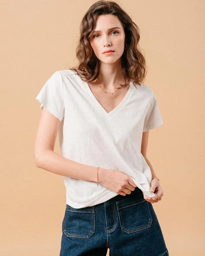TSHIRT ECRU MONDAY Shop Grace and Mila ShortSleeves Tshirts