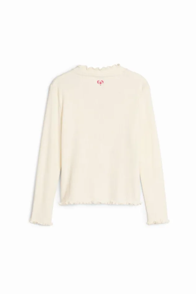 Tshirts And Shirts Kids Desigual Longsleeve Floral Tshirt White