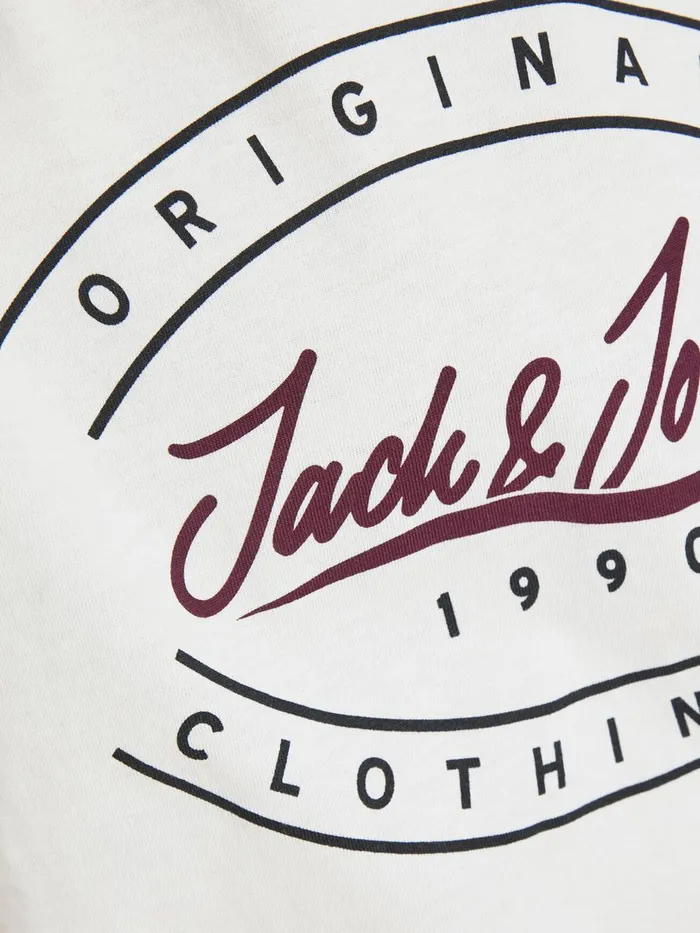 Tshirts JACK and JONES Junior BOYS 2PACK TSHIRT White Cloud Dancer On Sale