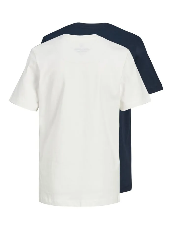 Tshirts JACK and JONES Junior BOYS 2PACK TSHIRT White Cloud Dancer On Sale