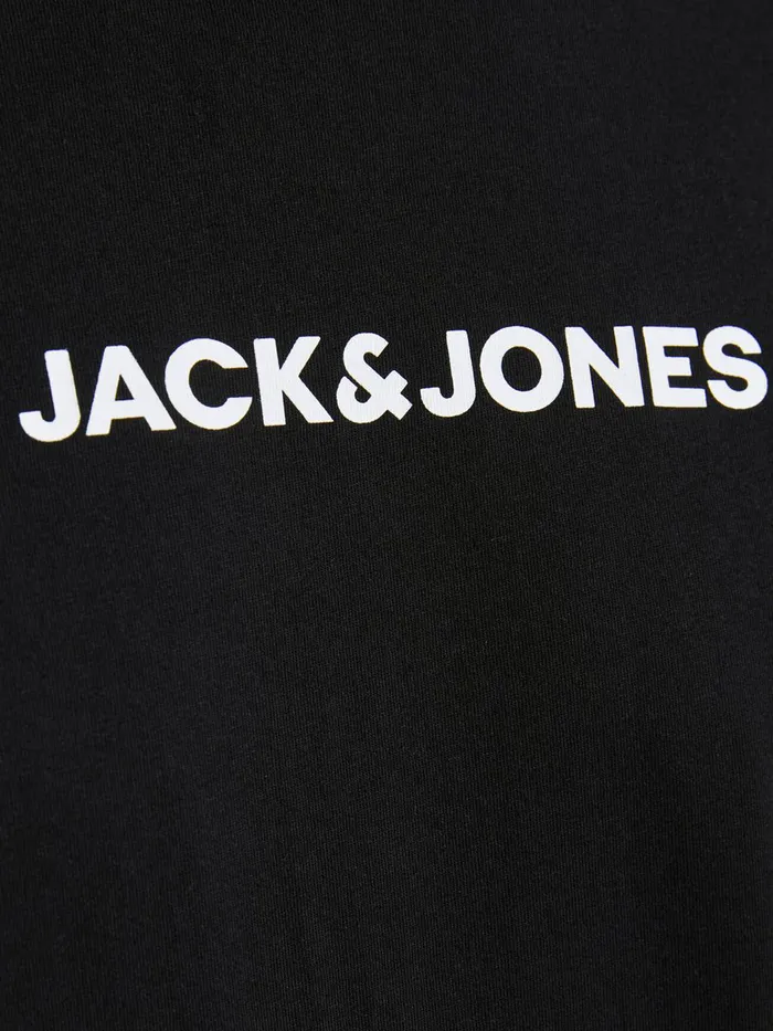 Tshirts JACK and JONES Mens 3PACK COTTON JERSEY LOGO TSHIRT Black Black Gift for Friend
