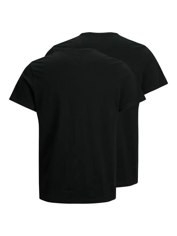 Tshirts JACK and JONES Mens 3PACK COTTON JERSEY LOGO TSHIRT Black Black Gift for Friend